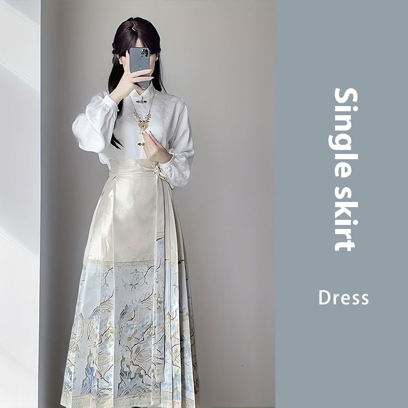 Chinese Women's Clothes National Style Two-piece Set Slimming Improved Hanfu