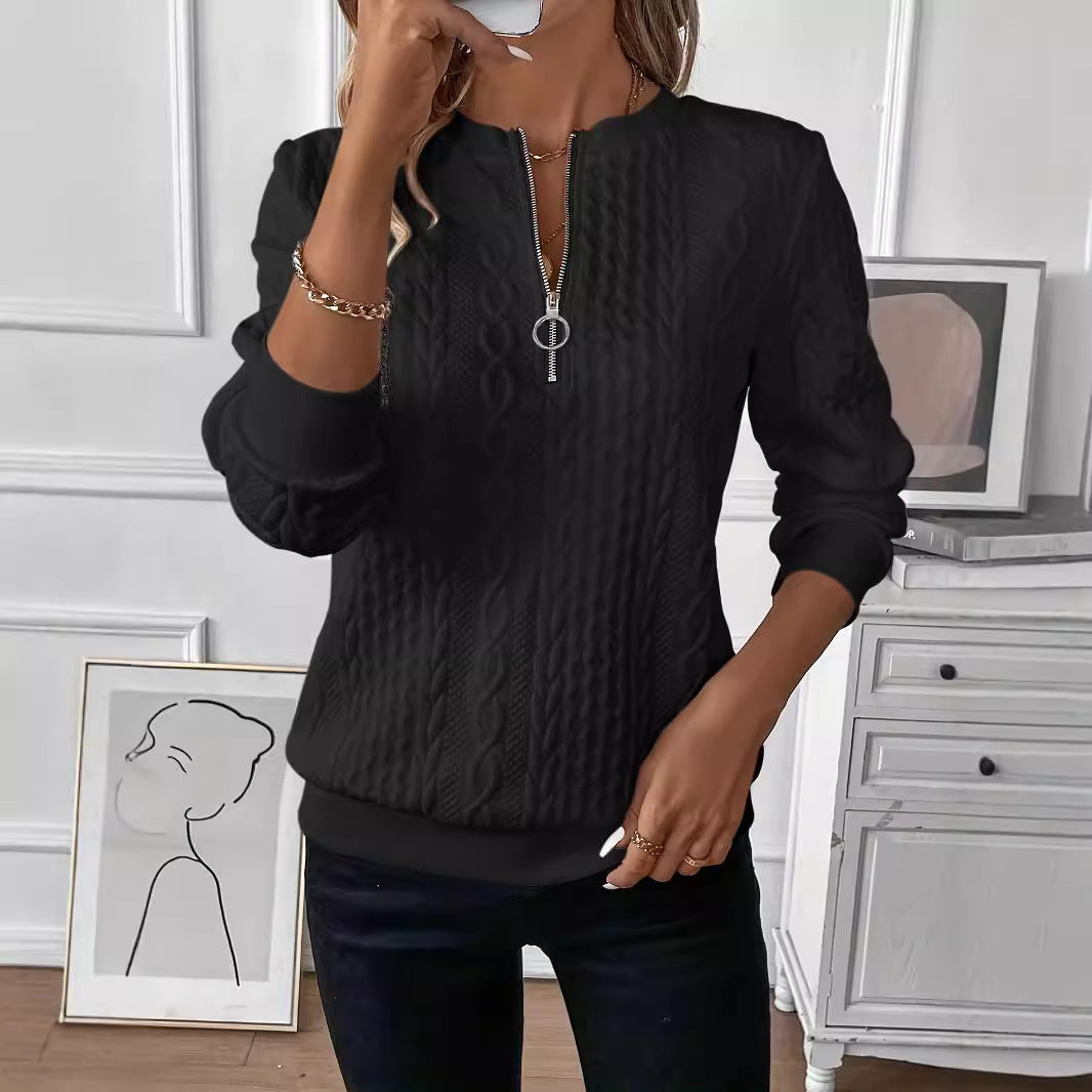 AMY | SWEATER WITH ZIPPER