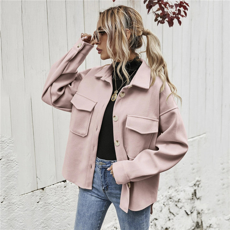 Lapel Single-breasted Thick Solid