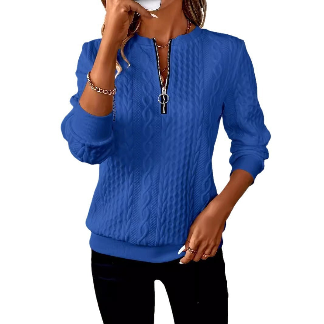 AMY | SWEATER WITH ZIPPER