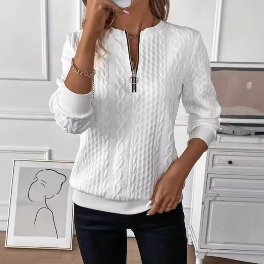 AMY | SWEATER WITH ZIPPER