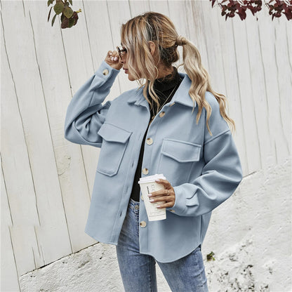 Lapel Single-breasted Thick Solid