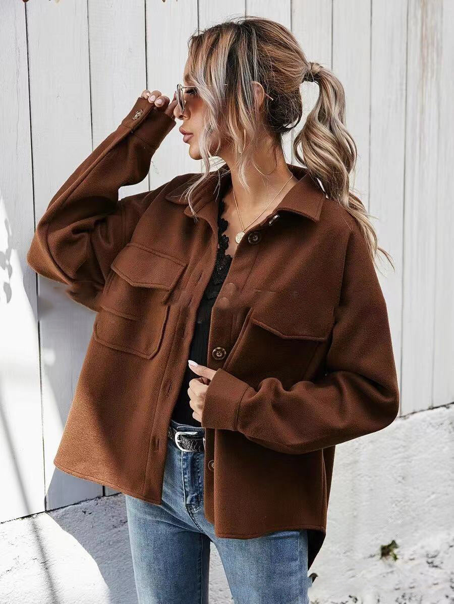 Lapel Single-breasted Thick Solid