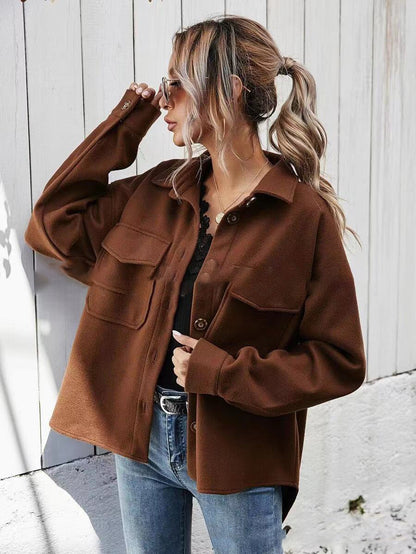 Lapel Single-breasted Thick Solid