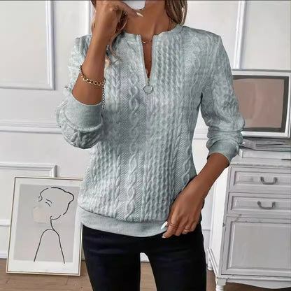 AMY | SWEATER WITH ZIPPER