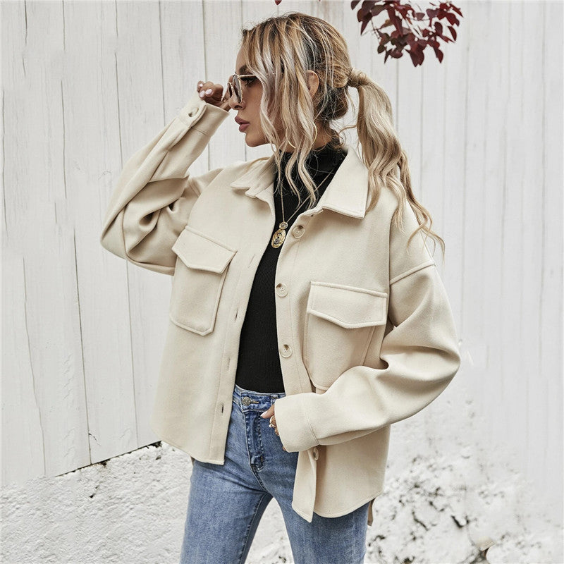 Lapel Single-breasted Thick Solid