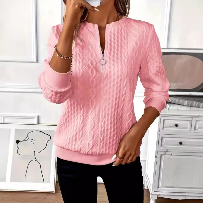 AMY | SWEATER WITH ZIPPER